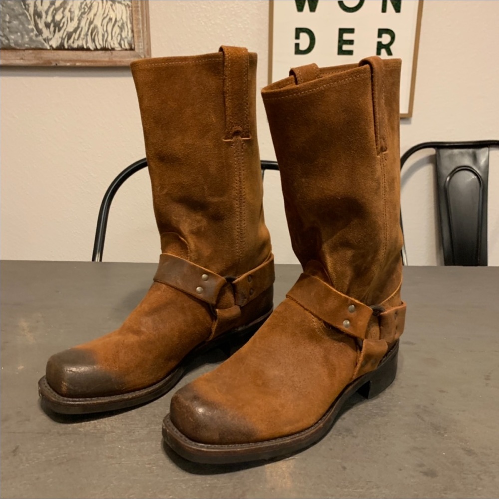 Men’s Frye leather harness 12R combat boots